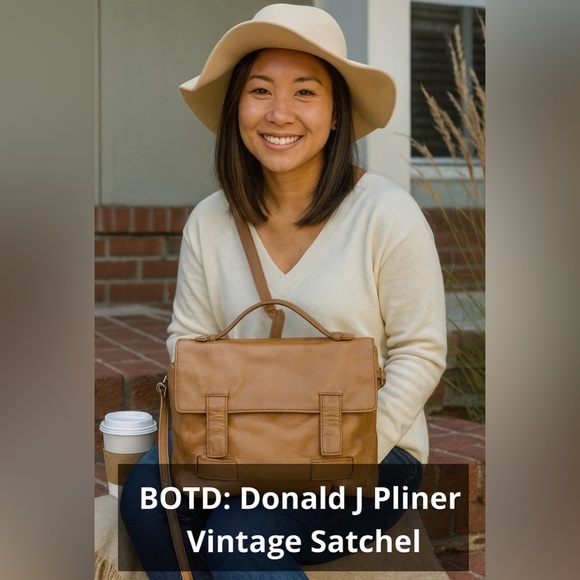 Donald J Pliner Leather Satchel - Picture 8 of 14